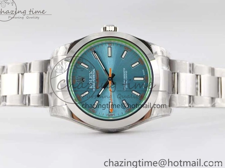 1:1 Milgauss ICE TWF Best SH3131 Blue Bracelet on 116400 SS GV 904L Dial Edition 0211